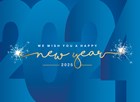 Nieuwjaar 2025 kaart we wish you a happy new year